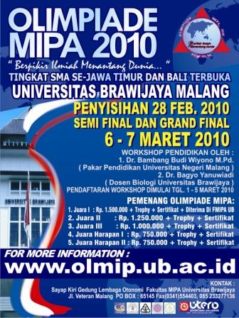 Olimpiade MIPA 2010 Universitas Brawijaya