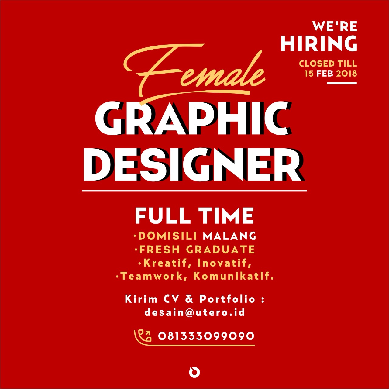 Dicari Female Graphic Designer, Mungkin Kamulah Orangnya!