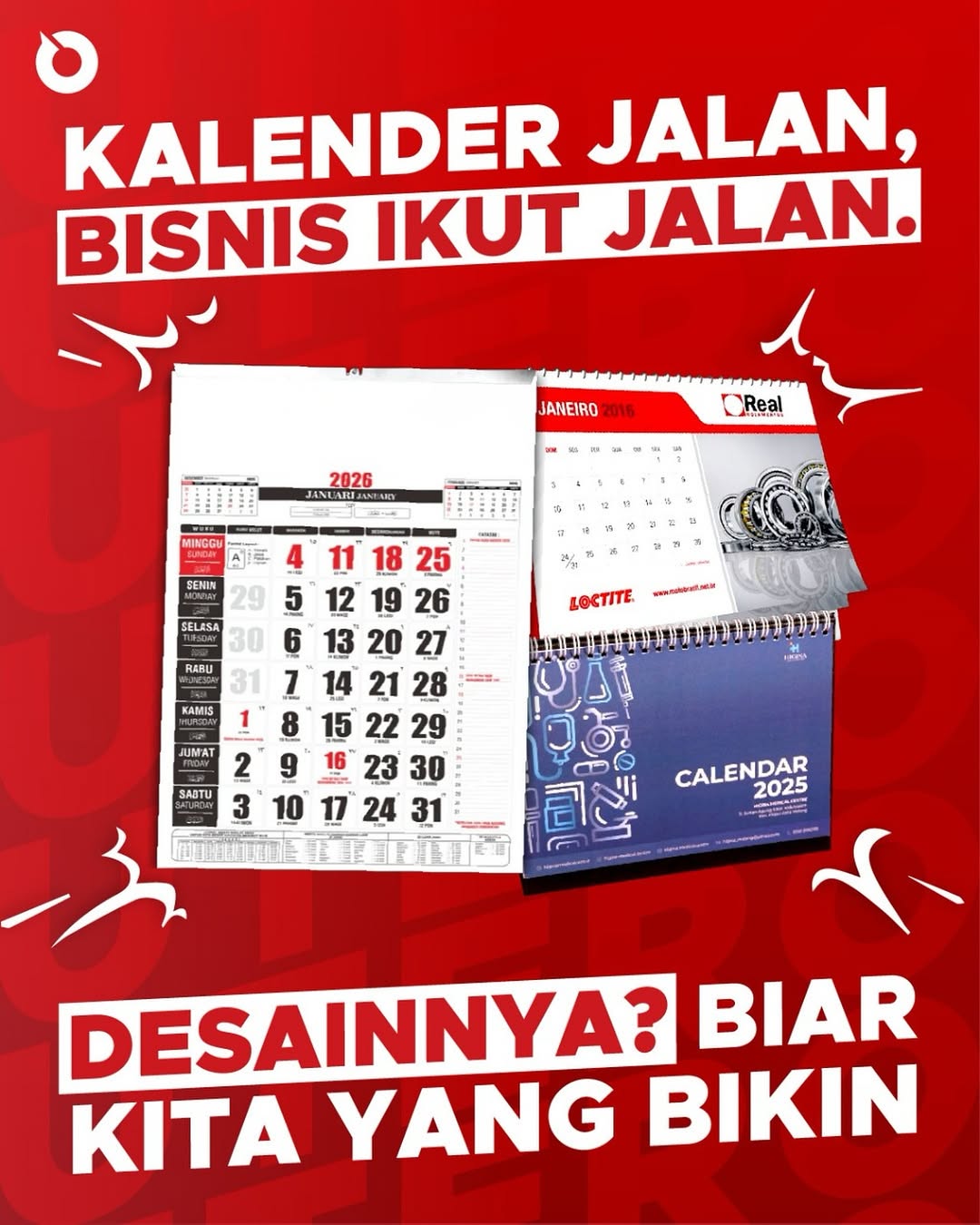 Promo Kalender Custom Utero Malang – Dari Meja Kerja, Brand Selalu Terpajang!