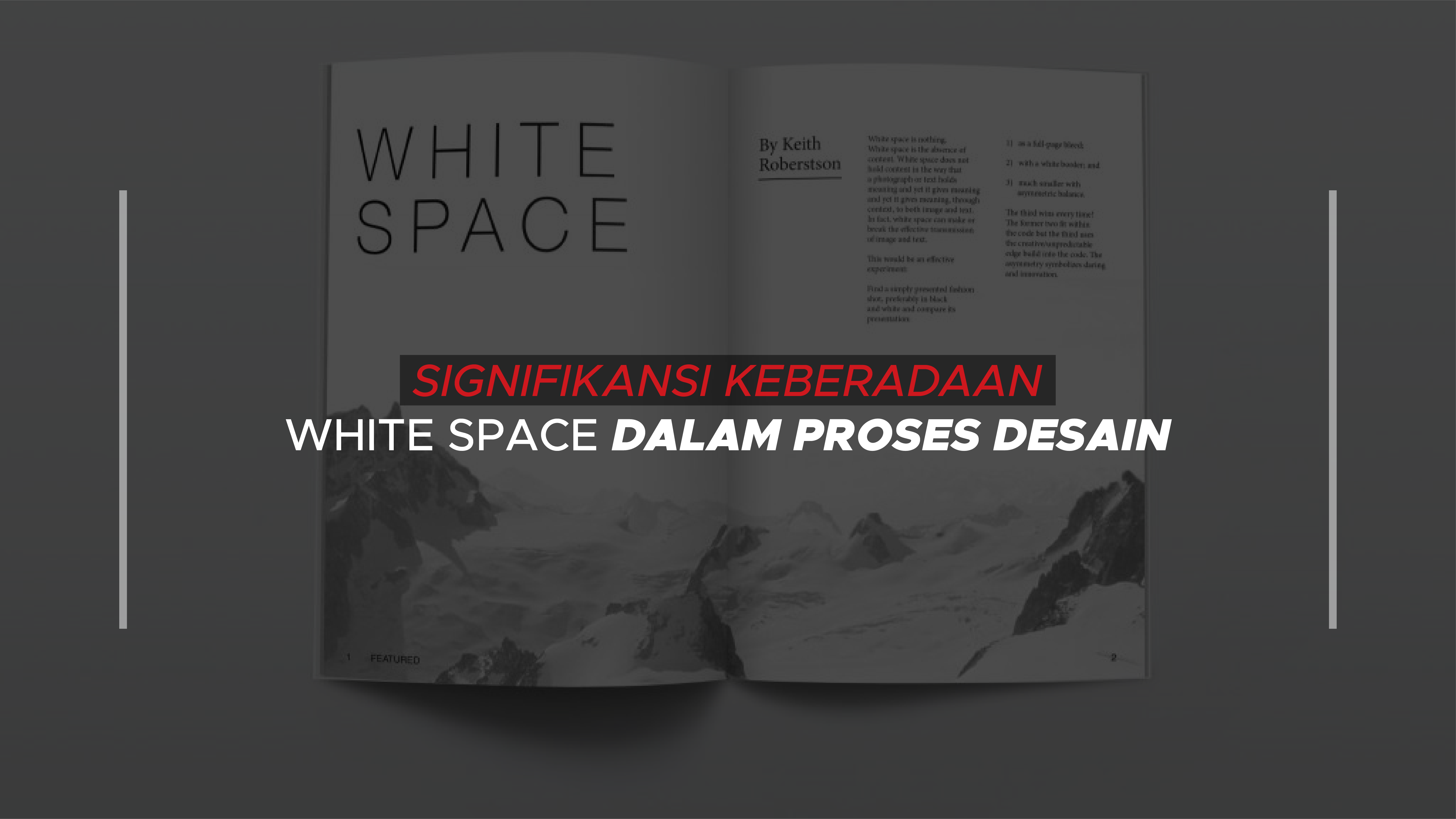 Signifikansi Keberadaan white space dalam Proses Desain