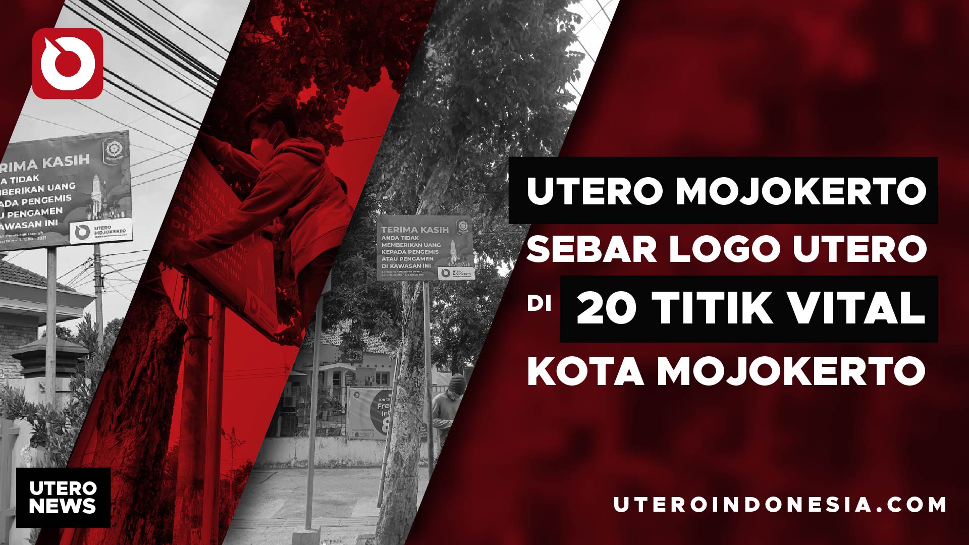UTERO MOJOKERTO SEBAR LOGO UTERO DI 20 TITIK VITAL KOTA MOJOKERTO