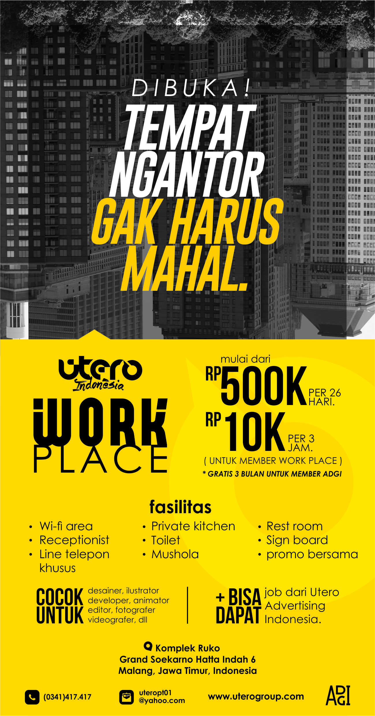WORKPLACE / WORK SPACE / CO WORKING SPACE