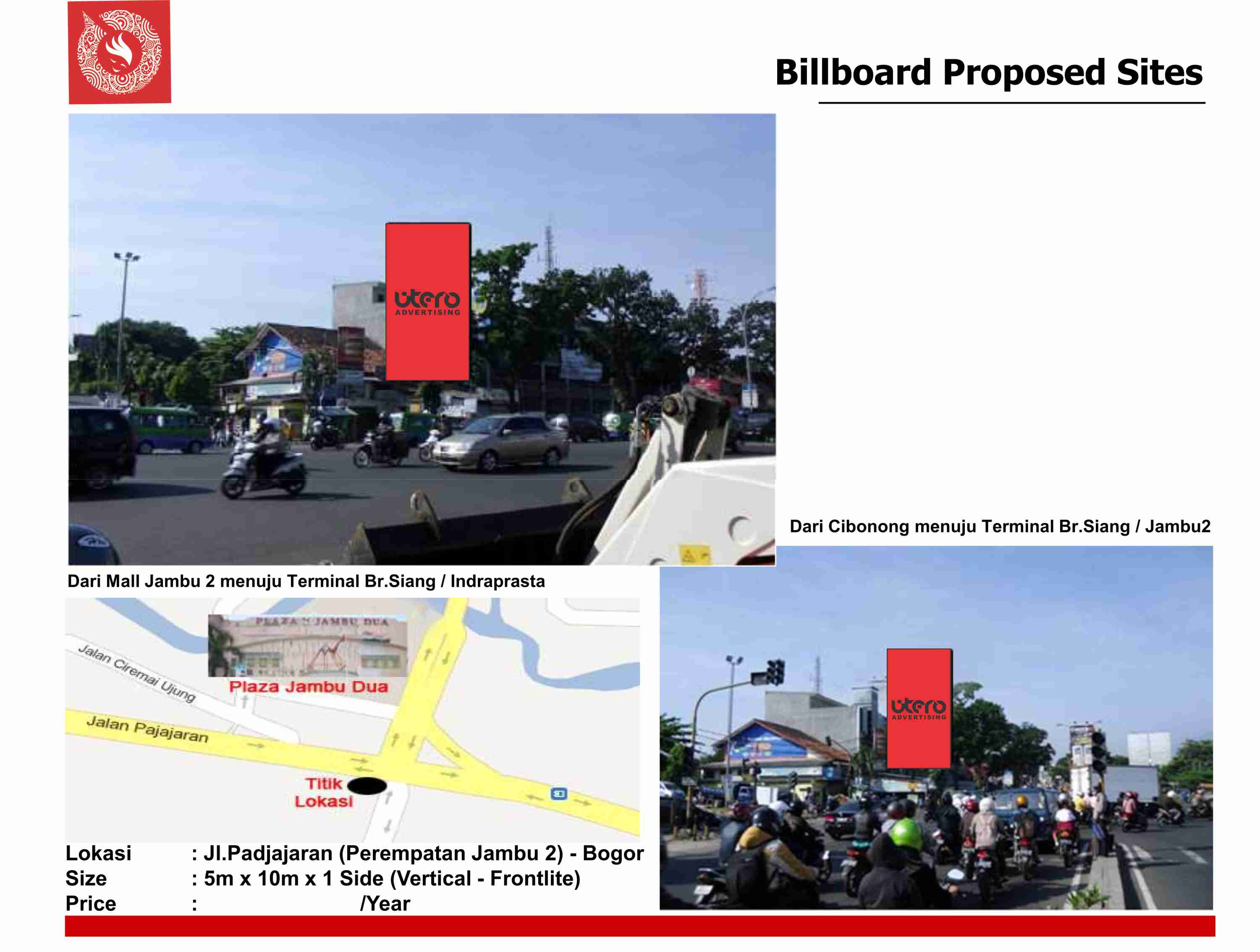 bilboard perempatan jambu 2 bogor