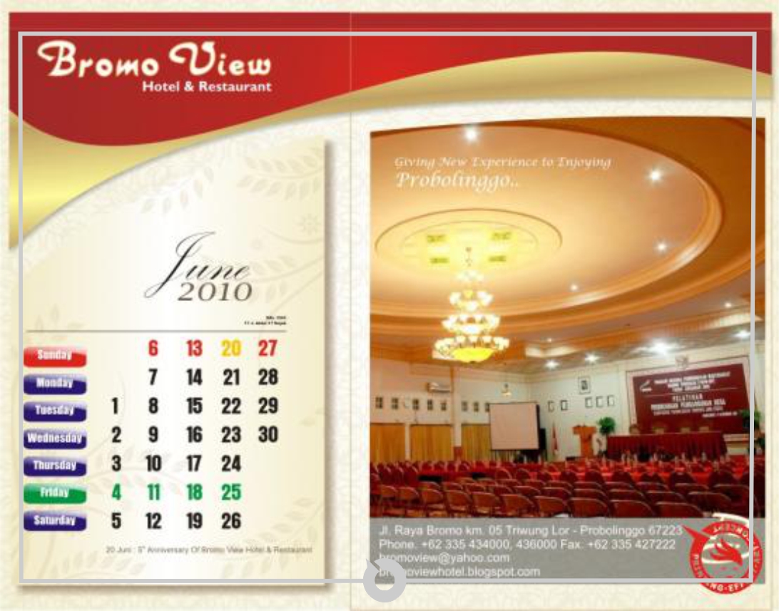 kalender june bromo view