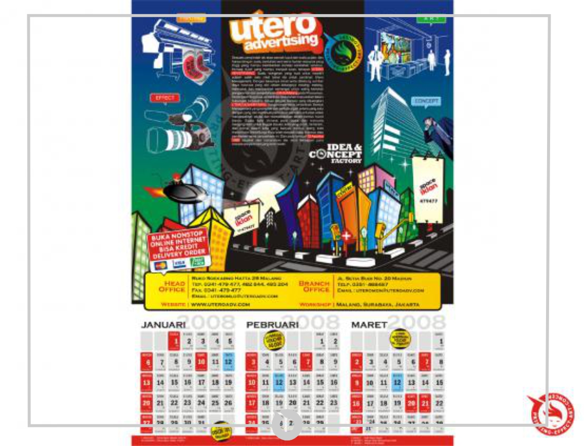 kalender utero advertising