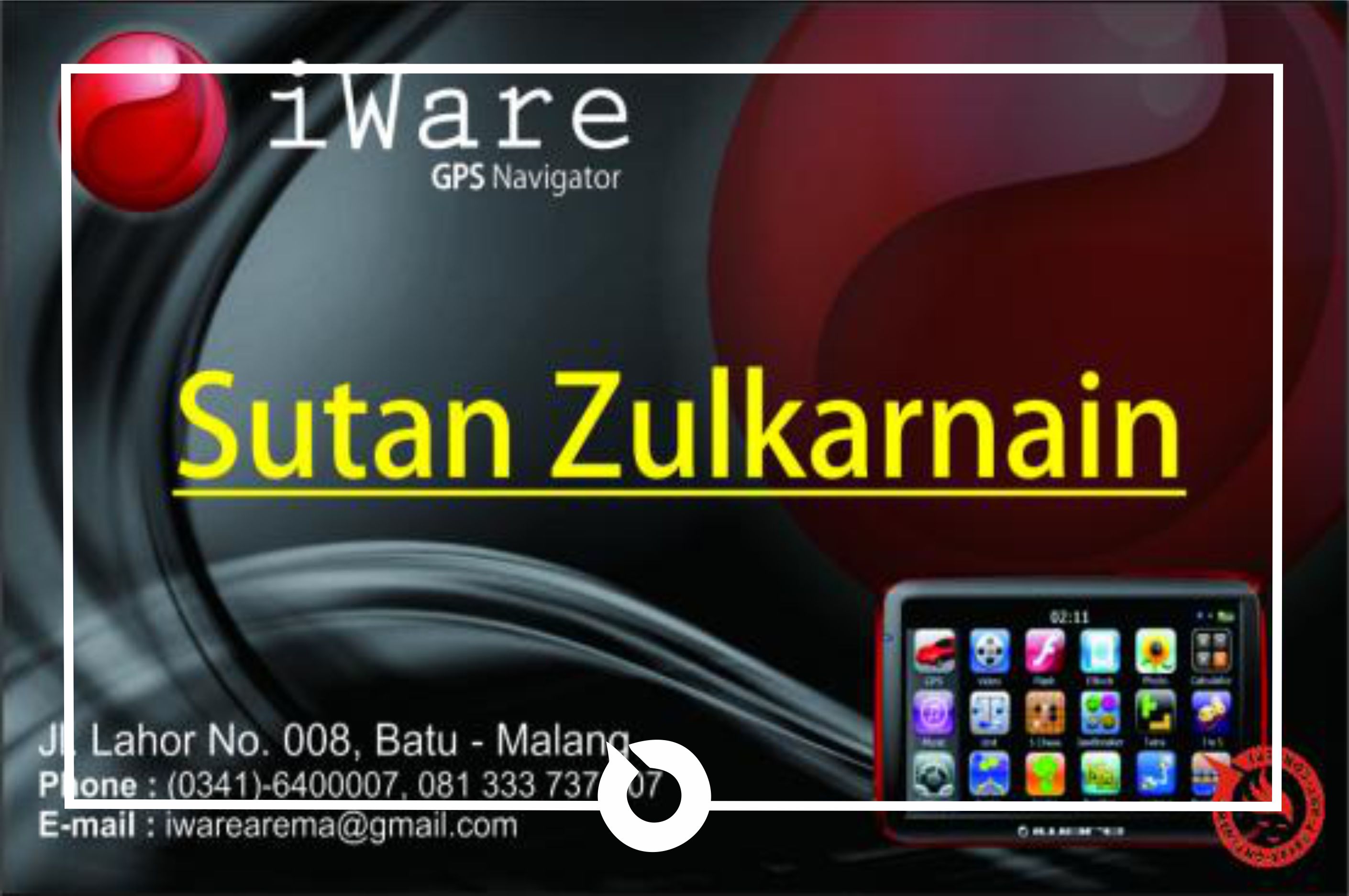 kartu nama iware