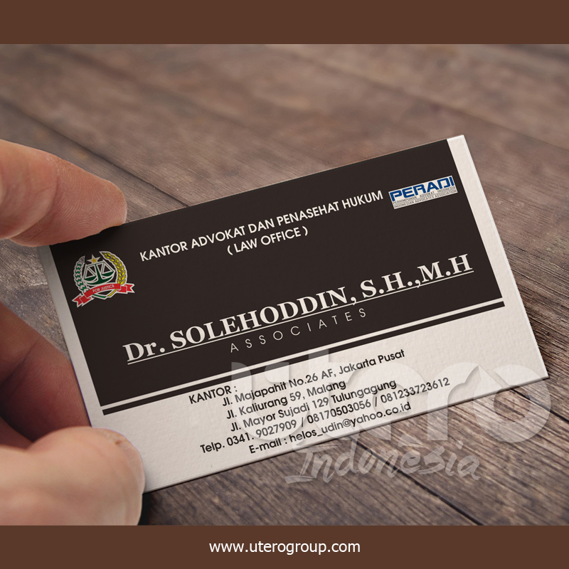 kartu nama Solehudin SH