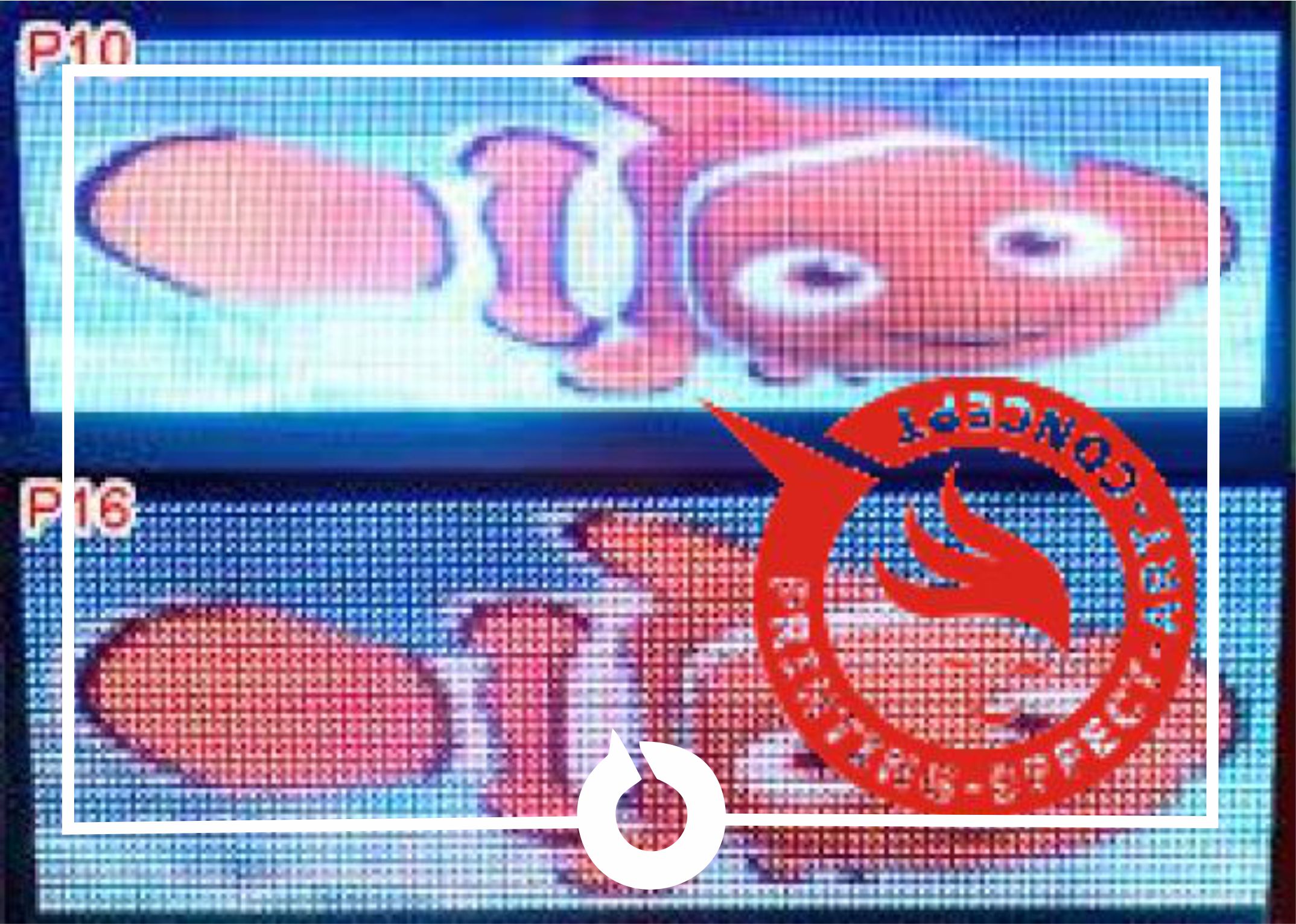 led running p10 p20