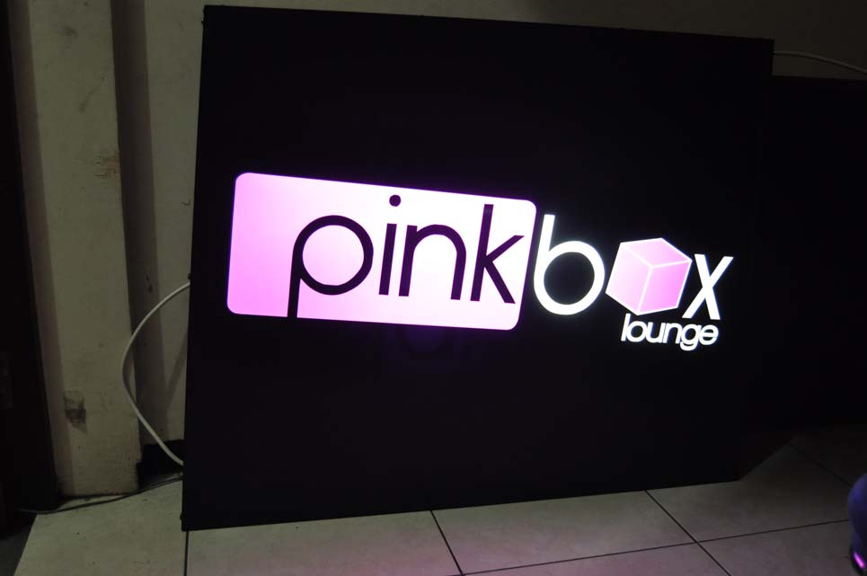 neon box pink box