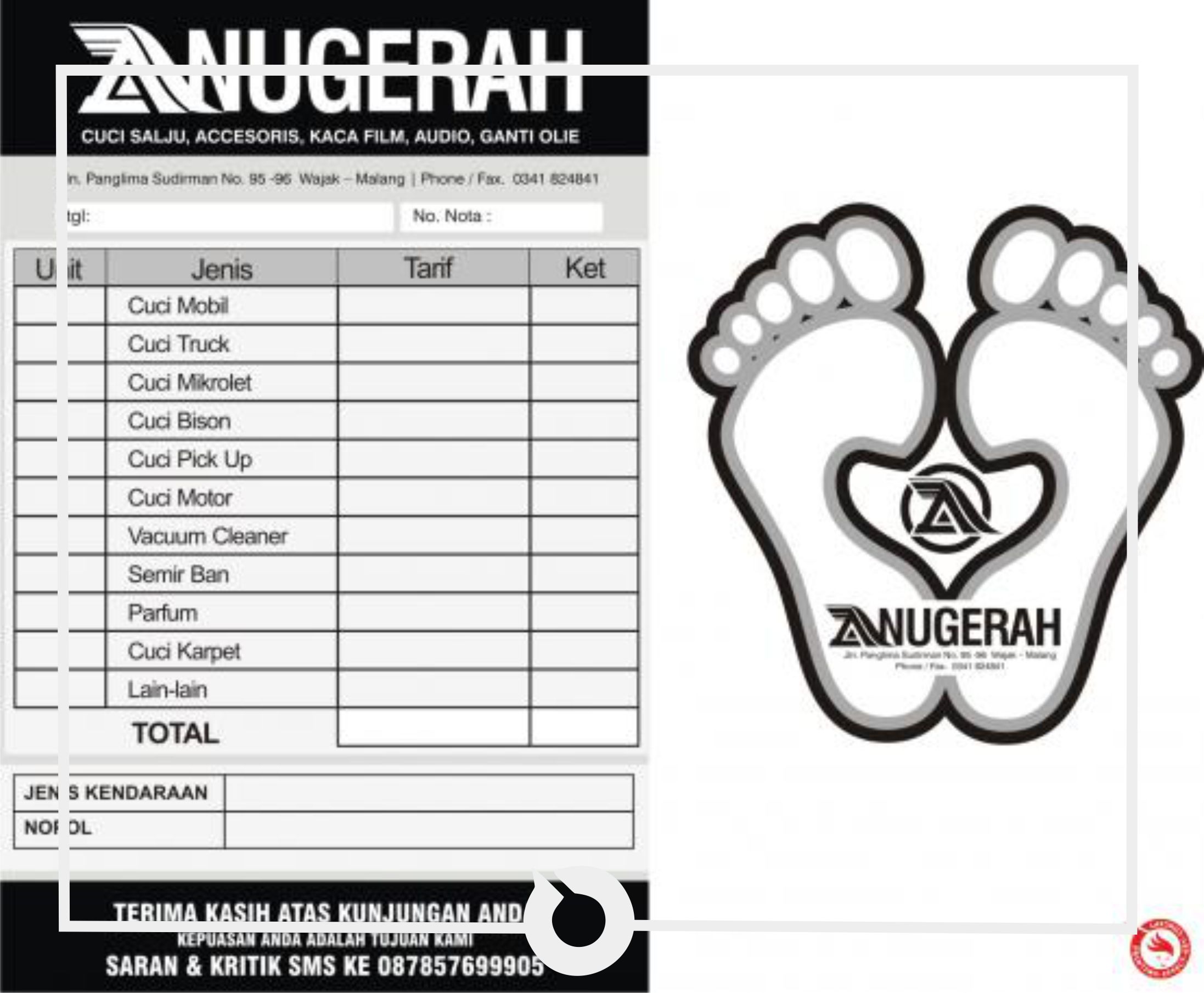 nota anugrah