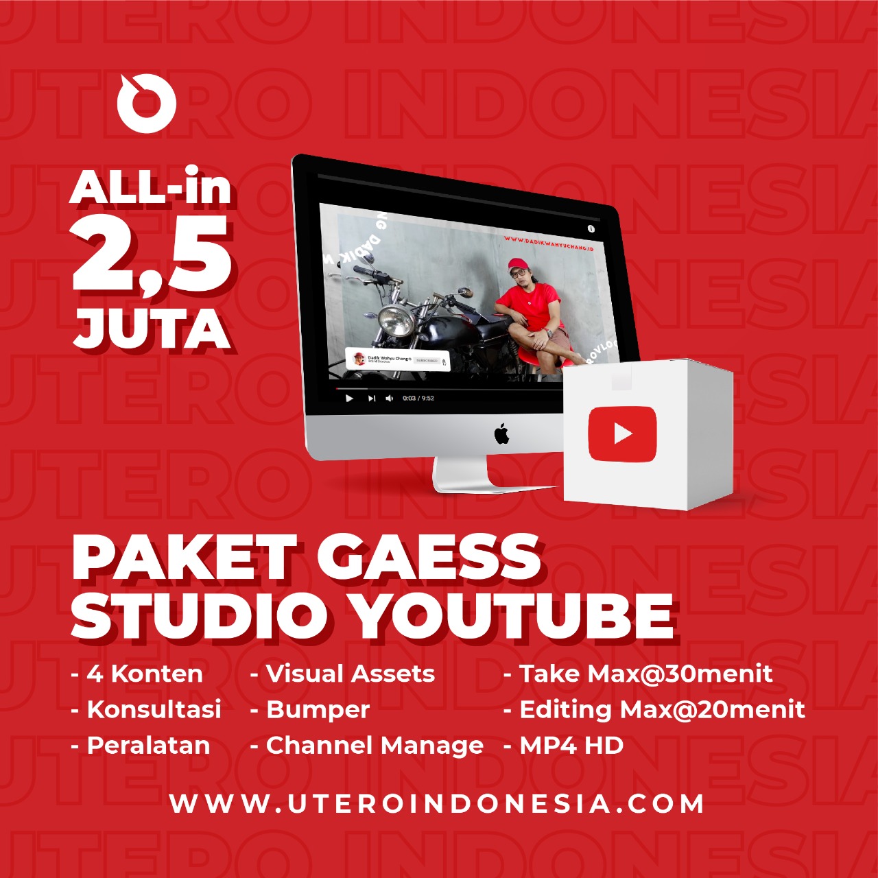 PAKET GAESS STUDIO YOUTUBE