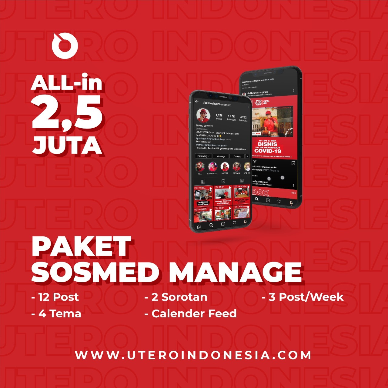 PAKET SOSMED MANAGEMENT