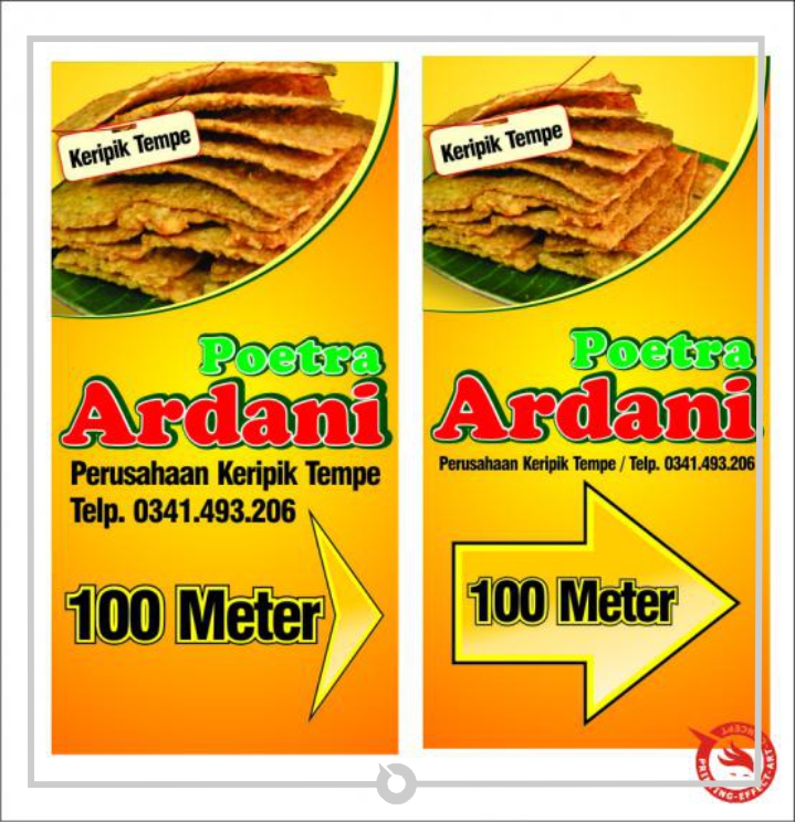papan nama kripik tempe poetra