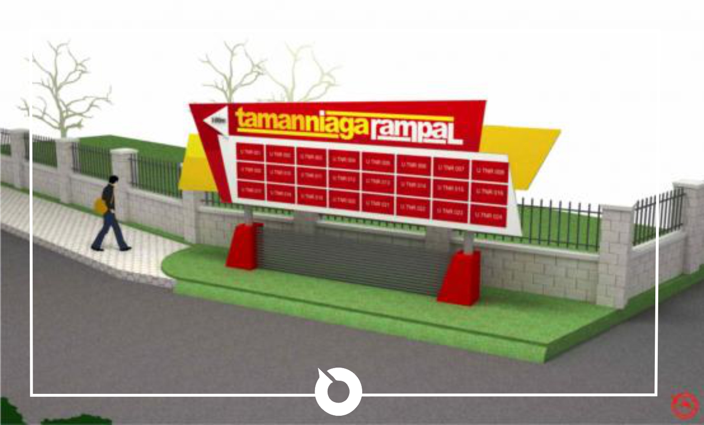 papan nama