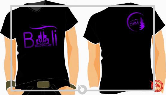t-shirt black bali