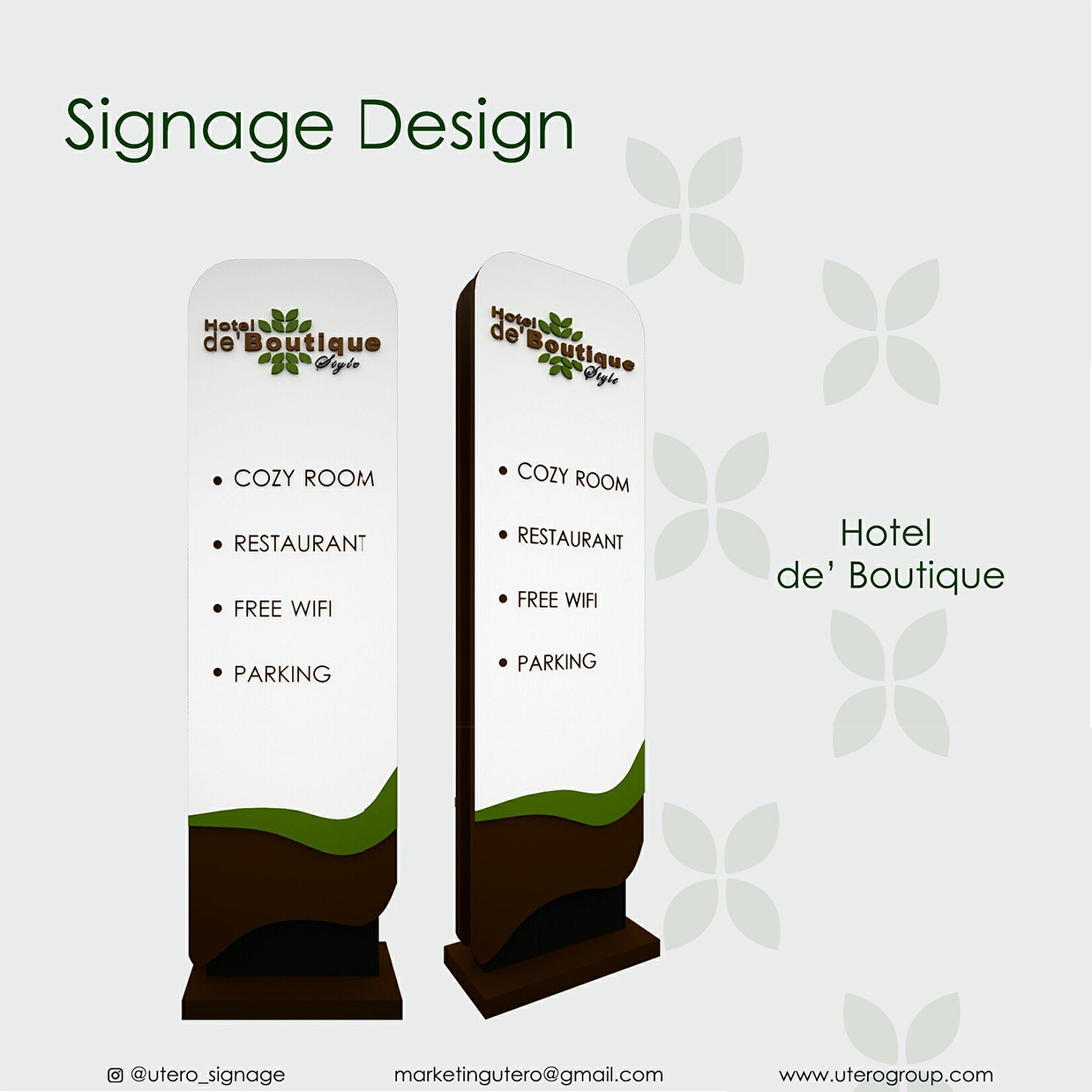 Totem Signage Hotel