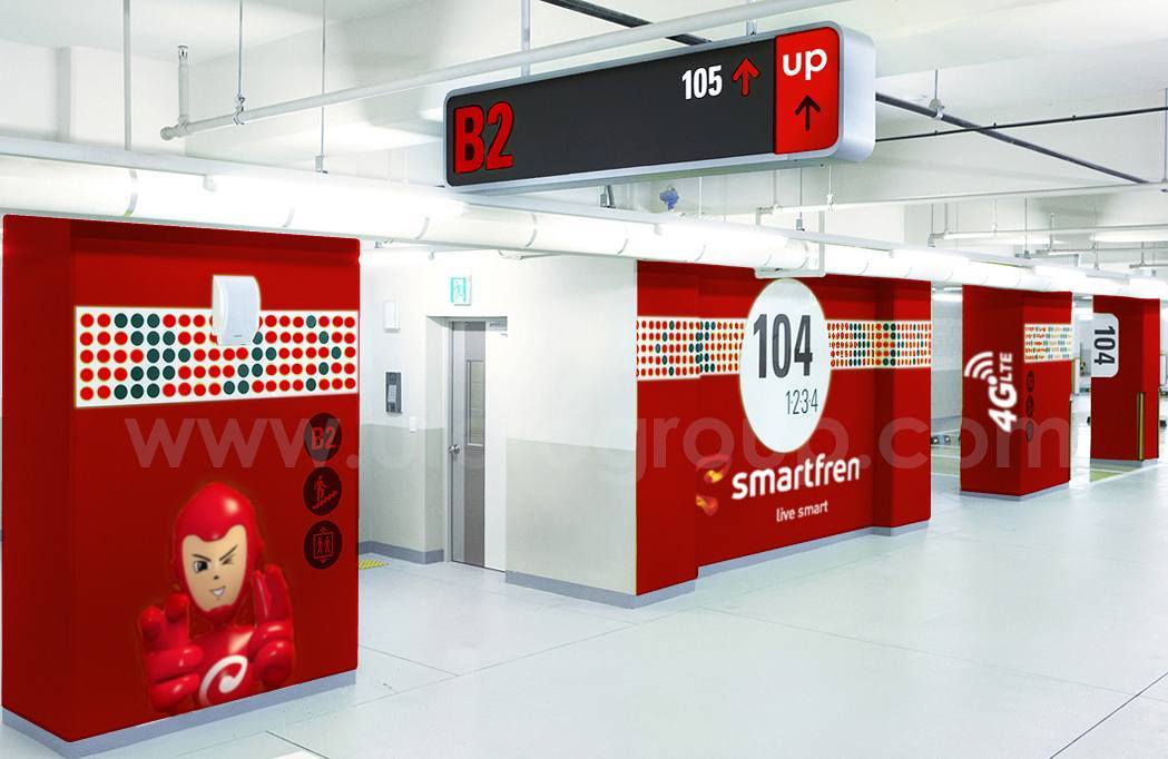 Wall Branding Smartfren
